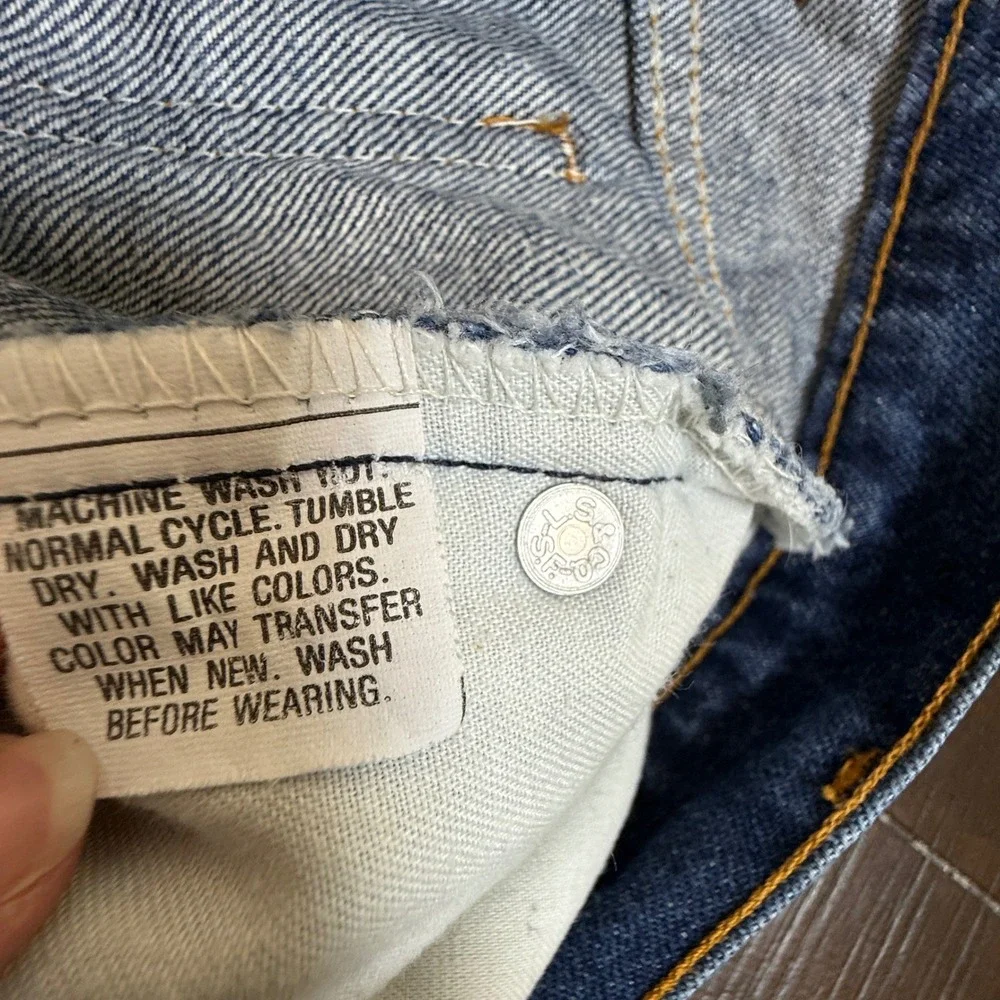 Vintage Levis 517 Orange Tab Jeans Mens 39x26 Blue Denim Made‎ in USA 20517-0217